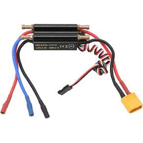 RC Boat ESC ، 30A مضاد للماء ESC 2-4S جهاز تحكم سريع للسرعة لطراز القارب 450 مم