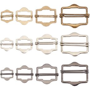 24pcs أبيك شريحة شريحة لانكبيس المعادن 12 أنماط الابازيم الأسطوانة حزام حزام حزام دبوس مشبك مشبك لذلة سترة حزام الأكياس استبدال الملحقات ديي أبازيم الملابس