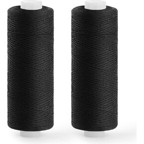 ZMAAGG Thread for Sewing-1 Pcs Black and 1 Pcs White, 400 Yards Polyester Thread, Sewing String for Sewing Machine, Hand Stitching, Embroidery