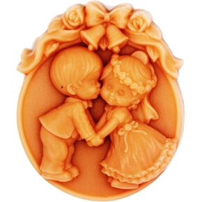 Longzang Wedding Kiss Silicone Mold Craft Art Silicone Soap Mold Moulds Diy Handmade Soap Moulds (S034)