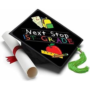 Tassel Toppers Next Stop First Grad Cap (Topper Only) - CAP التخرج من رياض الأطفال وملحق ثوب