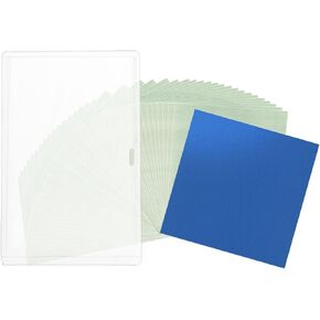 32 ورقة ورقة غروب الشمس ، 3.94 بوصة الأوراق cyanotype مربعة مع A6 النمط Cyanotype مجلد عالي حساس شمسي الطبيعة طباعة طقم للفنون الفنية DIY الأطفال الحرف اليدوية