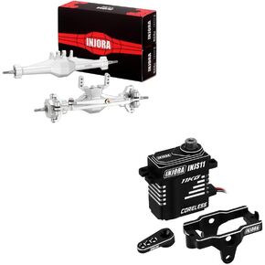 محاور الماس Linba +4mm مع محرك وروابط مؤازرة وركلة مع Mount و Servo Horn لـ 1/18 TRX4M RC Upgrade