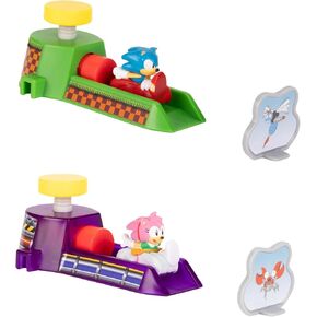 Sonic The Hedgehog Kids Toy Vehicles Go Go Racers Vehicle 2-Pack, Includes Sonic & Amy