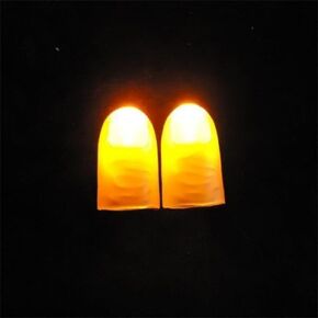 إضاءة إبهام ، 2pcs LED إضاءة إبهام ، هالوين أصابع الإبهام المزيفة مصباح السحر طقم الطرف الأدوات المزحة للعروض عيد الميلاد هالوين