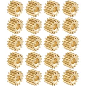 The Lord of the Tools 20 PCS 12 Teath Motor Gears 0.5 Module Brass Gears Aperture 1.95mm mimeter 7mm shight 5mm for 2mm motor shaft rc model diy robot
