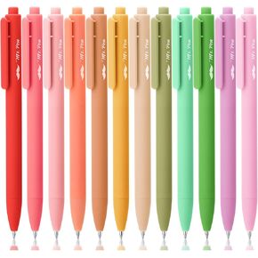 Mr. Pen- Retractable Gel Pens for Journaling, 12 Pack, Assorted Color Ink(Floral Meadow), Fast Dry, Colorful & Soft Grip Barrels, Smooth Writing, 0.5mm Fine Point Aesthetic Pens