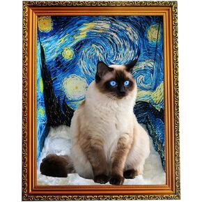 Cat Scratcher Board & Nest Combo مع أعمال فنية قابلة للاستبدال ، لعبة Cat تفاعلية للقطط الداخلية والكلاب الصغيرة ، وسرير الحيوانات الأليفة متعدد الوظائف والمنزل مع وسادة