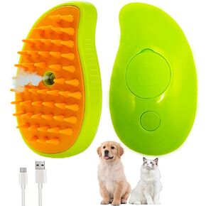 Cat Steam Brush 3 in 1 Silicone Grooming Pet Brush Brush Brush for the the pet removal comb combit with steafer mango green