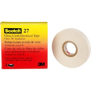 3M شريط كهربائي قماشي زجاجي مقاس 27-1/2 انش × 66 انش × 66 قدم × 66 قدم × 66 انش × 66 انش، مقاس 27-1/2 انش × 66 انش،