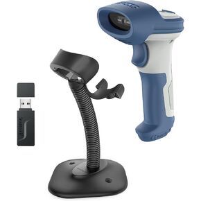 Inateck Barcode Scanner with Adjustable Stand, Bundle Product, BCST-73 and BCST-S