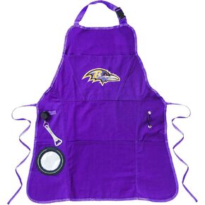 Team Sports America Outdoor NFL Black Grilling Apron | Arizona Cardinals | Made of Durable Cotton | Beverage Opener and Multi-Tool | Sports and Tailgaiting Apparel in Saudi Arabia