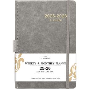 2025-2026 Planner-2025-2026 مخطط شهري أسبوعي ، يوليو 2025-يونيو 2026 ، 5.85 '× 8.5'