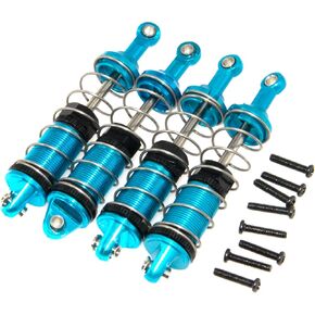 امتصاص الصدمات متوافق مع 1/16 MJX Hyper GO UPGRADE 16207 16208 16209 16210 H16BM H16GT H16DR RC CAR MAT MELITAL PART 4PCS (Blue)
