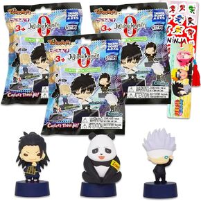 مجموعة الأكياس العمياء Jujutsu Kaisen Mini - 3 شماعات حقيبة ظهر الغموض التي تعرض Itadori ، Nobara ، Gojo ، المزيد | تفضل حزب Jujutsu Kaisen