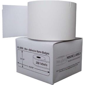 Houselabels HL-30856 شارات الاسم غير المتوافقة مع DYMO ، 250 شارة لكل لفة