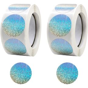 1000 Pcs 1 Inch Glitter Dot Stickers Round Coding Circle Labels Self Adhesive Removable Stickers Envelopes Seal Labels Reward Craft Stickers for Kids Office School Red and Green