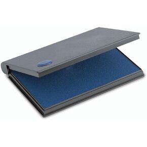 2000 Plus Stamp Pad, Premium Felt Stamp Pad for Blue Ink, Size Number 1, Long Lasting 2.75" by 4.25" (090414)