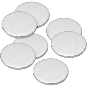 PATIKIL 25mm Steel Disc, 40Pcs Round Metal Stamping Blanks Tags Circle Stainless Steel Strike Plate DIY for Engraving Stamping Jewelry Craft
