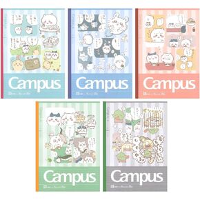 Sunstar Stationery S2691639 دفتر Chiikawa ، دفتر ملاحظات الحرم الجامعي ، النقاط ، B حكام ، Chiikawa