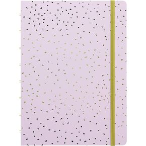 Filofax Refillable Notebook, A5 Size, Confetti Collection, 8.25" x 5.75", Rose Quartz (B115118U)