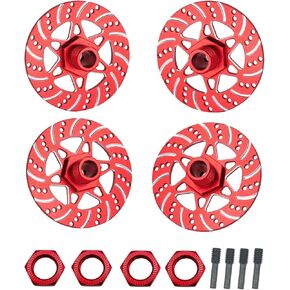 ألومنيوم RC DISC DISC HEX محول محول 17 مم ترقية لـ ARRMA 1/7 المخالفة 6S BLX ، 6S BLX ، جناية 6S BLX ، 1/8 TYPHON 6S. （RED）