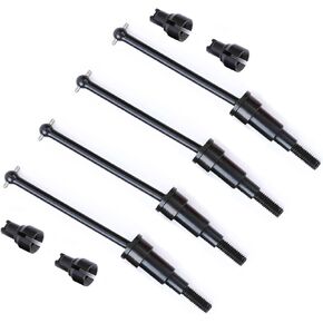 RCAWD Steel Drivway و +10 مم عريض العجلات HEX Hub Lock Nut & Outdrive Cup for Arrma 1/18 Granite Typhon Grom Pront Drive Rustardes Part