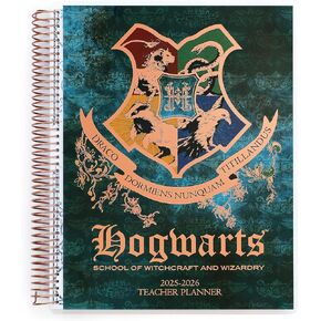 Conquest Journals 2025-2026 Harry Potter Hogwarts Teacher Planner ، منظم أكاديمي يوليو-يونيو ، التقويمات الشهرية والأسبوعية ، قوائم التحقق ، جهات الاتصال وقوائم الطلاب ، 11.25 '× 9.5' '، مرخص رسميًا