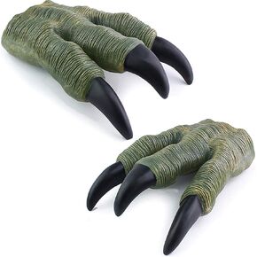 Liberty Imports 2 Pack: Dinosaur Claws يلعب Dino Velociraptor المطاطية المتضخمة مخالب الجوراسي الواقعة للأطفال