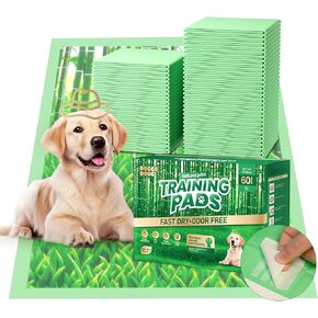 منصات جرو XL 60 COUNT-28 "x34" منصات التبول الكبيرة الإضافية لحظر الرائحة الكلاب ، وسادة تدريب قعادة مقاومة للتسرب فائقة الامتصاص ، وسادات تسرب 6 طبقات.
