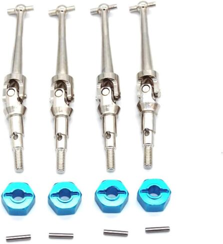 F/R Metal Steel Drive Roving ＆ Hex Whex Hubs محول Hex لـ Hyper Go H16bm 1/16 RC Car Praps ، Dog Bone CVD Pression in Kuwait