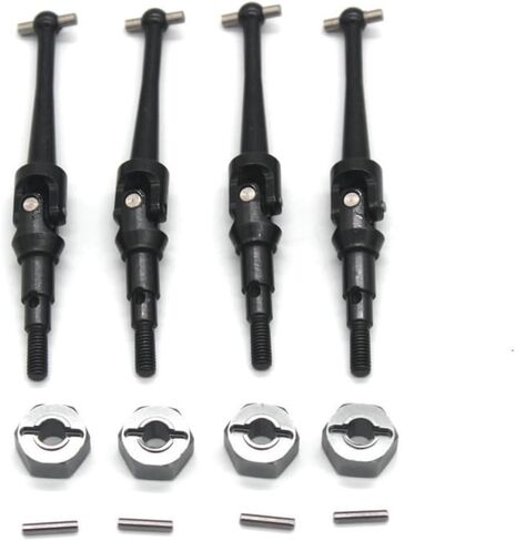 F/R Metal Steel Drive Roving ＆ Hex Whex Hubs محول Hex لـ Hyper Go H16bm 1/16 RC Car Praps ، Dog Bone CVD Pression in Kuwait