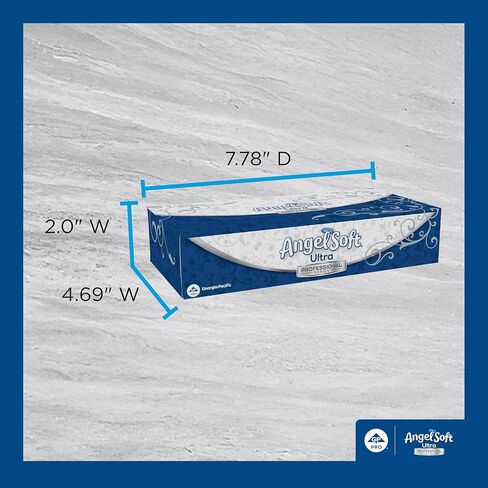 مناديل الوجه من سلسلة Georgia-Pacific Angel Soft Ultra Professional Series المكونة من طبقتين؛ صندوق المكعب؛ 4636014; 96 ورقة في كل صندوق؛ 10 صناديق لكل علبة؛ أبيض in Kuwait