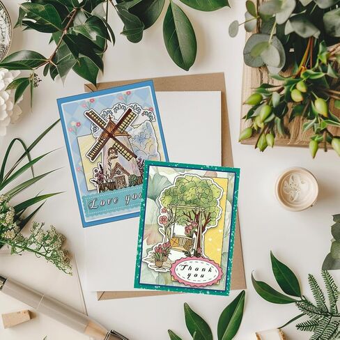 PH PandaHall Vintage Sign Clear Stamps Set 7pcs Retro Style Rubber Stamp Silicone Clear Stamps Reusable Transparent Stamps for Scrapbooking Journaling Card Making Album Photo Decoration in Saudi Arabia