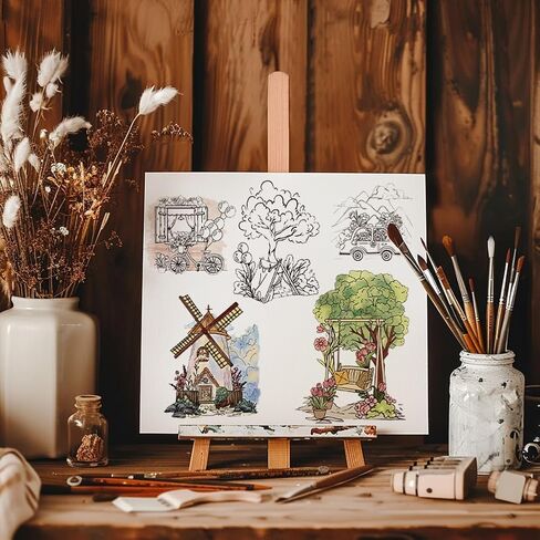 PH PandaHall Vintage Sign Clear Stamps Set 7pcs Retro Style Rubber Stamp Silicone Clear Stamps Reusable Transparent Stamps for Scrapbooking Journaling Card Making Album Photo Decoration in Saudi Arabia