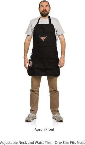 Team Sports America Collegiate University of Iowa Ultimate Grilling Apron Durable Cotton with Beverage Opener and Multi Tool For Football Fans Fathers Day and More in Kuwait