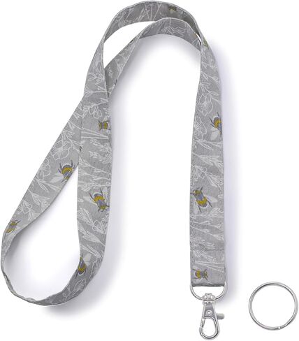 Lnkre Jewelry Tulip Ploral Print Lanyard للمفاتيح والشارات وحامل الهوية - حزام رقبة لطيف للمعلمين والموظفين والعمل والطالب in Kuwait
