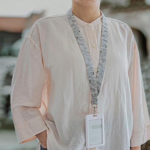 Lnkre Jewelry Tulip Ploral Print Lanyard للمفاتيح والشارات وحامل الهوية - حزام رقبة لطيف للمعلمين والموظفين والعمل والطالب in Kuwait
