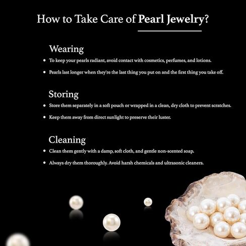 أقراط متدلية من الفضة الإسترليني عيار 925 لؤلؤ أصلي للمياه العذبة مقاس 8 مم للنساء in Kuwait