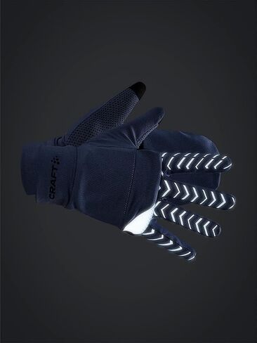 Craft Sportswear Unisex ADV Lumen Hybrid Glove | Reflective & Waterproof | 2-in-1 Mitten & Glove with Key Pocket | Perfect for Running & Cycling in Kuwait