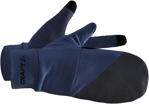 Craft Sportswear Unisex ADV Lumen Hybrid Glove | Reflective & Waterproof | 2-in-1 Mitten & Glove with Key Pocket | Perfect for Running & Cycling in Kuwait