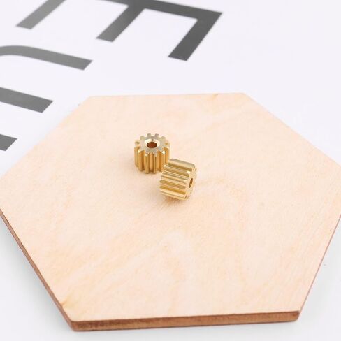 The Lord of the Tools 20 Pcs 12 Teeth Motor Gears 0.5 Module Brass Gears Aperture 1.95mm Outer Diameter 7mm Thick 5mm for 2mm Motor Shaft RC Car Model DIY Robot in Saudi Arabia