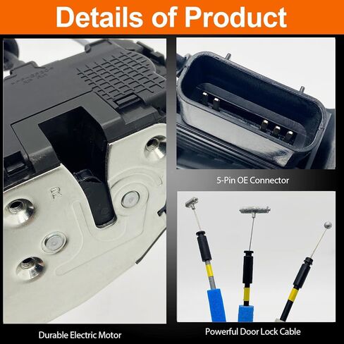 Door Lock Actuator Compatible with 2015-2019 Sonata Rear Left Driver Side Door Latch Lock Motor Assembly in Saudi Arabia