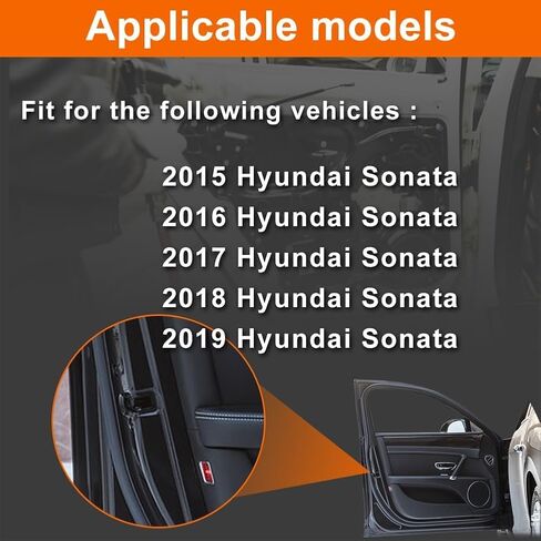 Door Lock Actuator Compatible with 2015-2019 Sonata Rear Left Driver Side Door Latch Lock Motor Assembly in Saudi Arabia