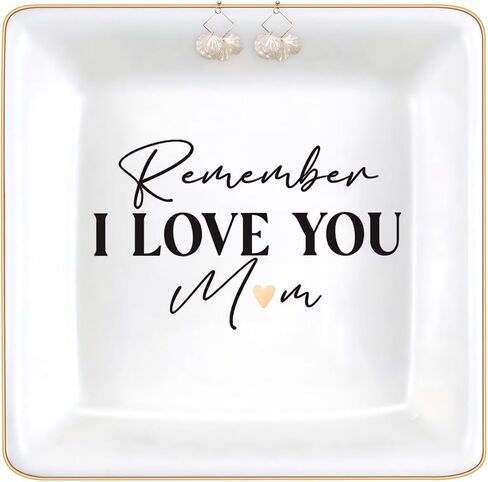 Jewelry Dish Tray Ceramic Trinket Dish Blessed God gifts,Wish Gifts for her - Appreciation Gratitude Gifts for Mom, Daughter, Nurse in Kuwait