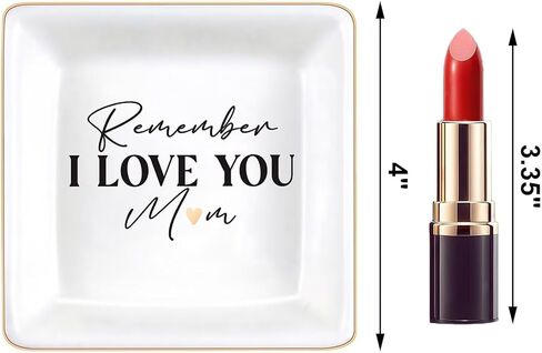 Jewelry Dish Tray Ceramic Trinket Dish Blessed God gifts,Wish Gifts for her - Appreciation Gratitude Gifts for Mom, Daughter, Nurse in Kuwait