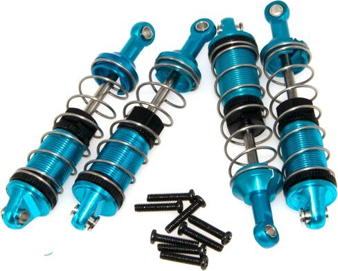 Shock Absorber Compatible with 1/16 MJX Hyper Go Upgrade 16207 16208 16209 16210 H16 H16BM H16GT H16DR RC Car Metal Front Rear Damper Part 4Pcs(Gold) in Saudi Arabia