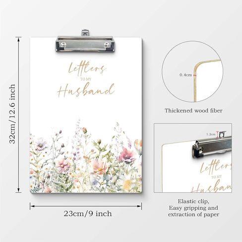 Christian Clipboards, Boho Floral Religious Wooden Clip Board for for Office Classroom Teacher Student Doctor Nurse, Christian Gifts for Women Teen Girls, Standard A4 Letter Size 9x12.6 Inch in Saudi Arabia