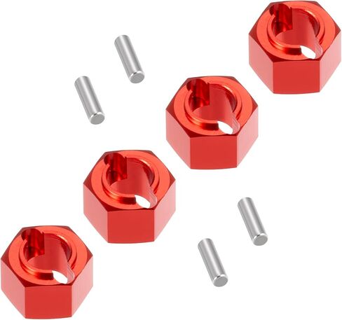 RCHUBAM 7mm Wheel Hex Hubs Adapter Aluminium 1/16 RC Wheel Hex Upgrades Parts Accessories Compatible with Losi Mini-T 2.0 & Mini-B 1/16 1/18 Scale RC Off-Road Car Truck (Black) in Saudi Arabia