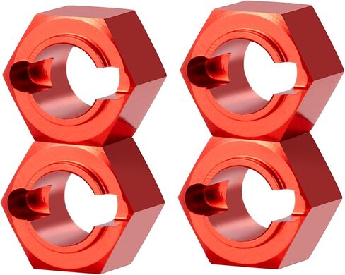 RCHUBAM 7mm Wheel Hex Hubs Adapter Aluminium 1/16 RC Wheel Hex Upgrades Parts Accessories Compatible with Losi Mini-T 2.0 & Mini-B 1/16 1/18 Scale RC Off-Road Car Truck (Black) in Saudi Arabia
